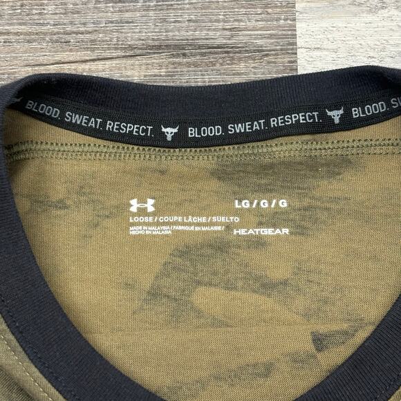 Under Armour Project Rock Shirt  Brahma Bull Army Camo Womens L Loose Tank Top‎ - Picture 4 of 10
